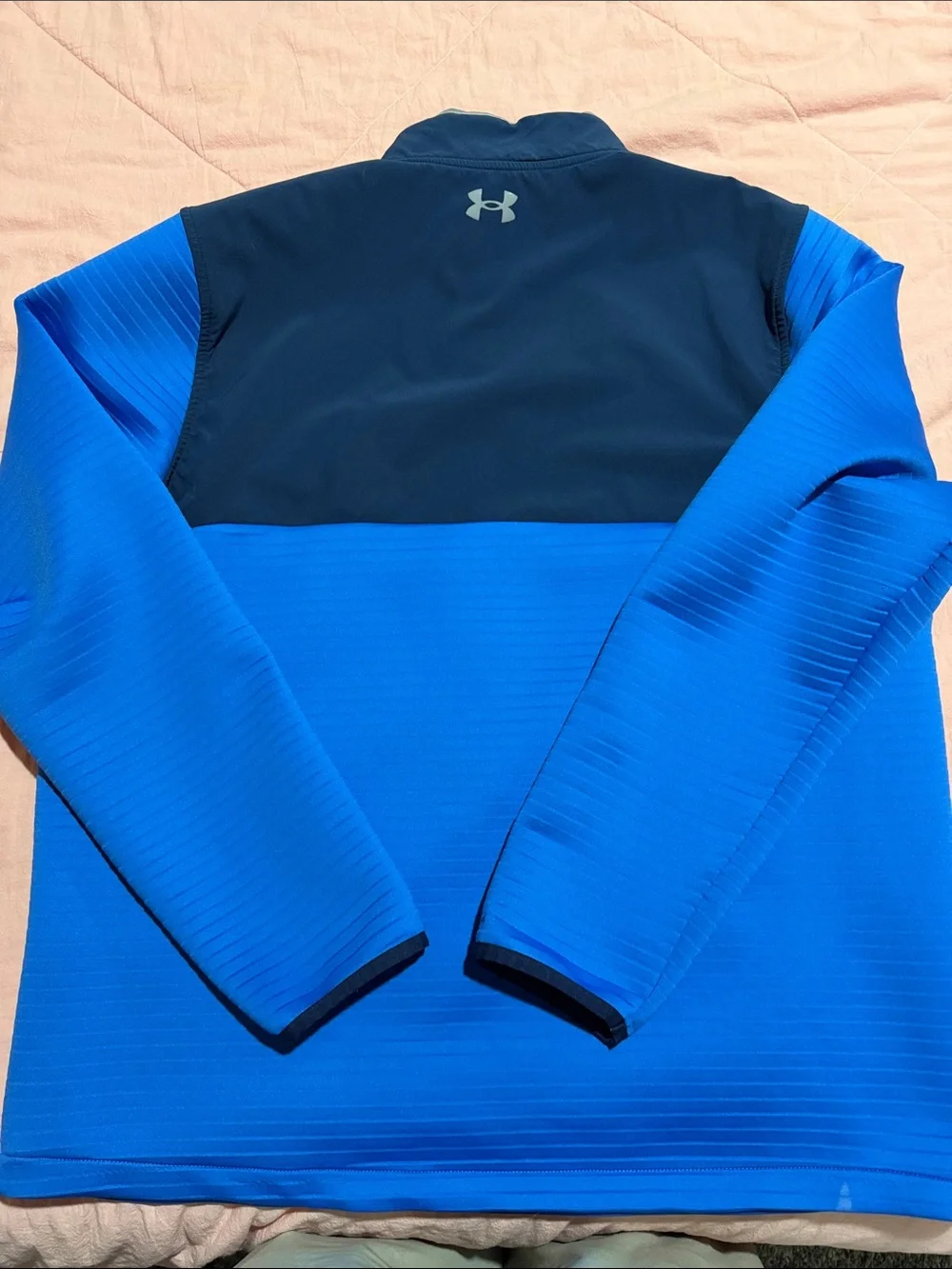 Under Armour Men’s Royal Blue and Navy Quarter-Zip Rash Guard